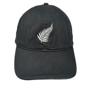 Hallifax Slideback Baseball Cap Black One Size Adjustable Embroidered 6 Panel